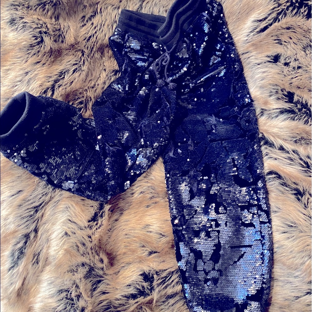Anthropologie brand sequin joggers